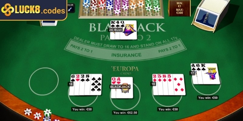 Blackjack Luck8 - Hướng Dẫn Cách Chơi Cho Cược Thủ Mới 3 Áp dụng một số mẹo khi tham gia chơi game blackjack
