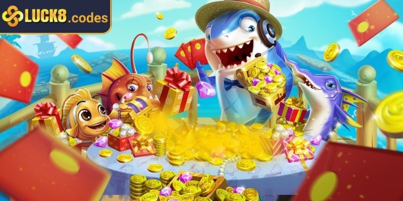 Mega Fishing Luck8 – Thế Giới Bắn Cá Quy Mô Lớn Nhất 3 Loại vũ khí ảnh hưởng rộng đi săn dễ hơn